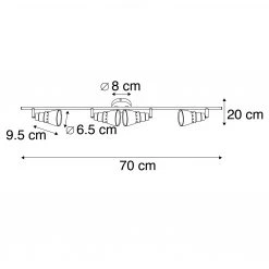 Bestes Angebot 😉 QAZQA Deckenstrahler rostbraun schwenk- und neigbar - Coney 4 😍 12 Bestes Angebot 😉 QAZQA Deckenstrahler rostbraun schwenk- und neigbar - Coney 4 😍 -Deckenleuchten Verkaufs-Shop 6065 91229 4