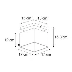 Brandneu 😍 QAZQA Moderne Deckenleuchte schwarz mit Gold - VT 1 🎉 -Deckenleuchten Verkaufs-Shop 6083 103296 3