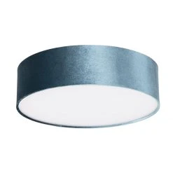 Brandneu 🥰 QAZQA Plafondlamp blauw 40 cm met gouden binnenkant - Drum ✨ -Deckenleuchten Verkaufs-Shop 6109 105485 10