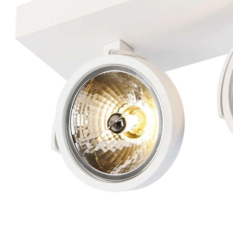 Bestes Angebot 🤩 QAZQA Designstrahler weiß verstellbar 2-flammig - Go ⭐ 11 Bestes Angebot 🤩 QAZQA Designstrahler weiß verstellbar 2-flammig - Go ⭐ – Bild 11