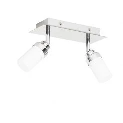 Schlussverkauf ⭐ QAZQA Moderne badkamer spot staal 2-lichts IP44 - Japie ❤️ -Deckenleuchten Verkaufs-Shop 6142 105906 12