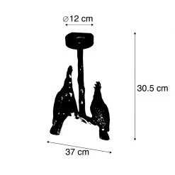 Rabatt 😍 QAZQA Vintage Deckenlampe schwarz - Papegoje ⌛ 19 Rabatt 😍 QAZQA Vintage Deckenlampe schwarz - Papegoje ⌛ -Deckenleuchten Verkaufs-Shop 6195 103969 4