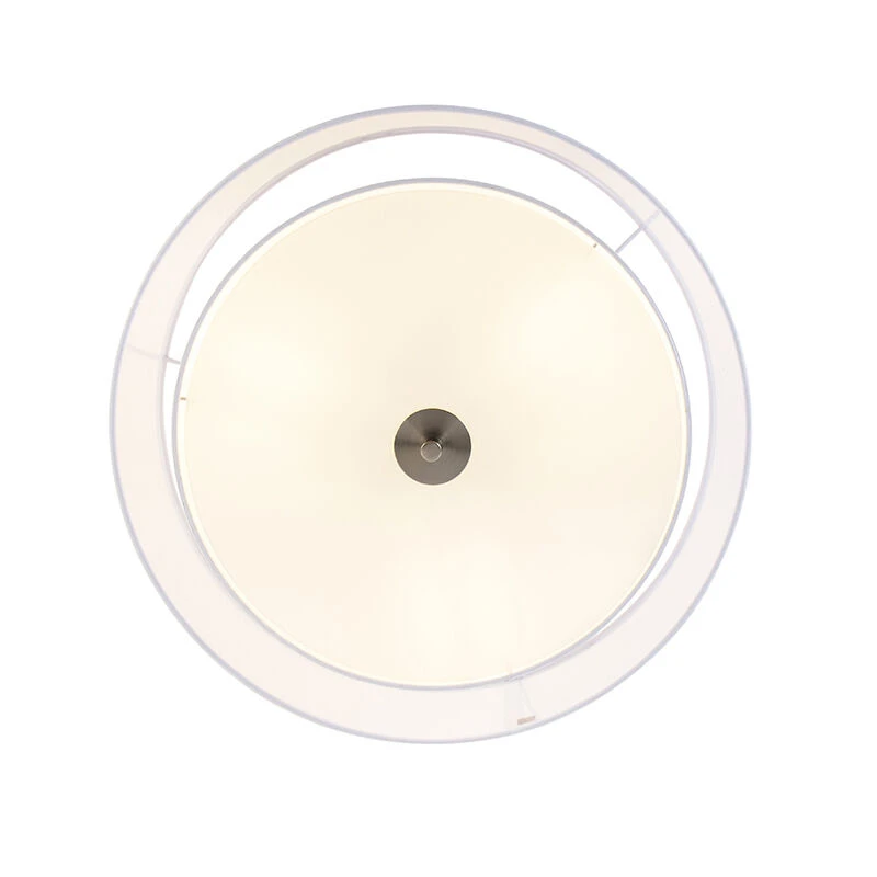 Top 10 😀 QAZQA Moderne Deckenleuchte weiß 50 cm 3-flammig - Drum Duo 💯 6 Top 10 😀 QAZQA Moderne Deckenleuchte weiß 50 cm 3-flammig - Drum Duo 💯 – Bild 6