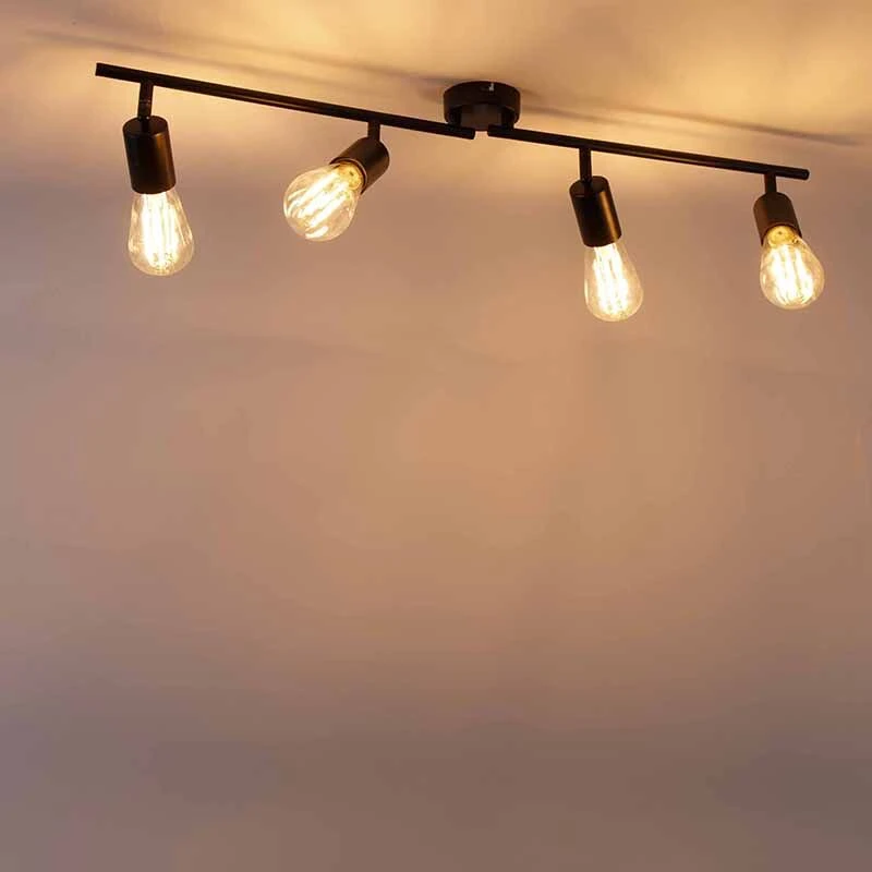 Rabatt 🌟 QAZQA Modernes Spotschwarz 4-Licht verstellbar - Facil 🔥 17 Rabatt 🌟 QAZQA Modernes Spotschwarz 4-Licht verstellbar - Facil 🔥 – Bild 17