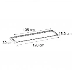 Bester Verkauf 👍 QAZQA Deckenleuchte Stahl 120 cm inkl. LED mit Fernbedienung - Liv 🎉 18 Bester Verkauf 👍 QAZQA Deckenleuchte Stahl 120 cm inkl. LED mit Fernbedienung - Liv 🎉 -Deckenleuchten Verkaufs-Shop 6233 103458 4