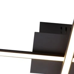 Neu 💯 QAZQA Moderne Deckenleuchte schwarz inkl. LED 3-stufig dimmbar - Cruz ⭐ -Deckenleuchten Verkaufs-Shop 6234 103059 7