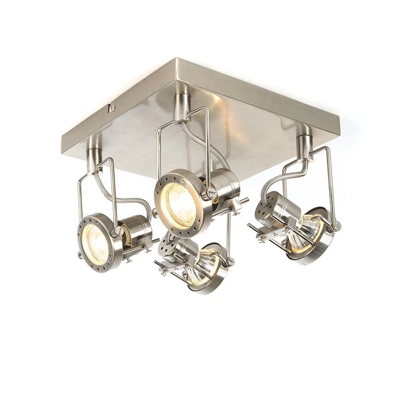 Bestes Angebot 🔥 QAZQA Industriestrahler 4-flammig schwenkbar - Suplux ✨ 3 Bestes Angebot 🔥 QAZQA Industriestrahler 4-flammig schwenkbar - Suplux ✨ – Bild 3