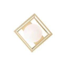 Schlussverkauf 💯 QAZQA Design-Deckenleuchte Gold mit Weiß - Aniek 🥰 -Deckenleuchten Verkaufs-Shop 6242 103946 8