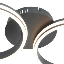 Top 10 🥰 QAZQA Deckenleuchte schwarz inkl. LED 3-stufig dimmbar 2-flammig - Navara 🔔 -Deckenleuchten Verkaufs-Shop 6251 104000 5