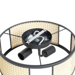 Am billigsten 😉 QAZQA Retro-Deckenleuchte schwarz mit Rattan 40 cm - Akira 💯 25 Am billigsten 😉 QAZQA Retro-Deckenleuchte schwarz mit Rattan 40 cm - Akira 💯 -Deckenleuchten Verkaufs-Shop 6292 105043 11