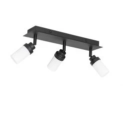 Großhandel ⌛ QAZQA Moderne badkamer spot zwart 3-lichts IP44 - Japie 👍 -Deckenleuchten Verkaufs-Shop 6301 105911 10