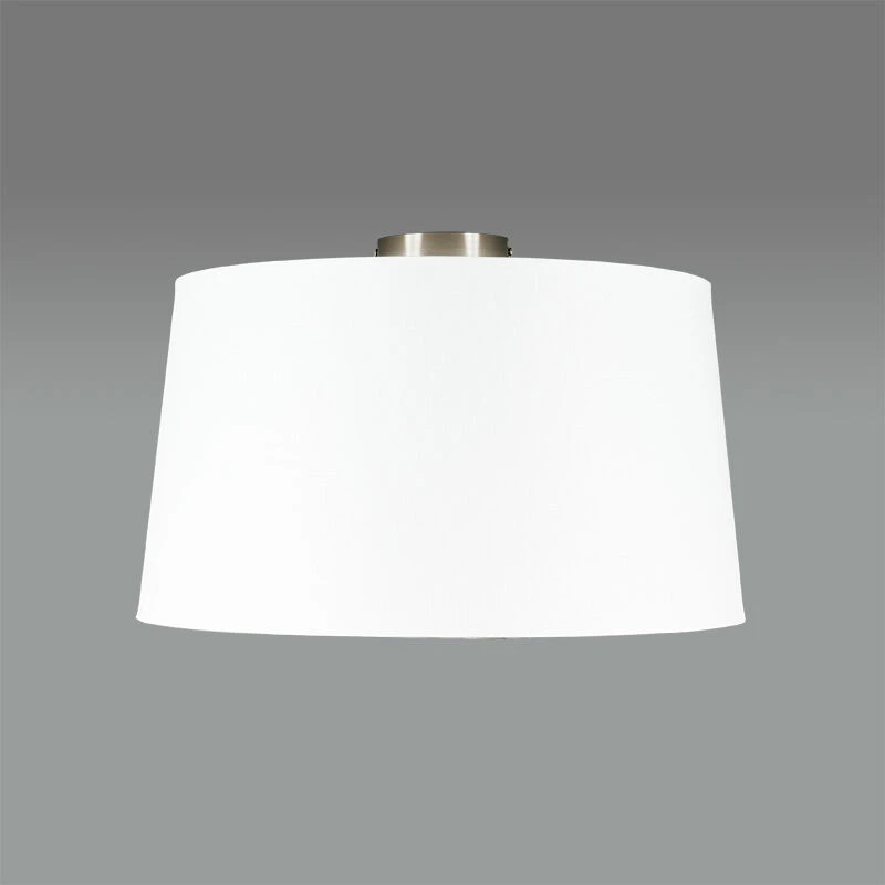 Billig ✨ QAZQA Moderne Deckenleuchte Stahl mit weißem Schirm 45 cm - Combi 👍 2 Billig ✨ QAZQA Moderne Deckenleuchte Stahl mit weißem Schirm 45 cm - Combi 👍 – Bild 2