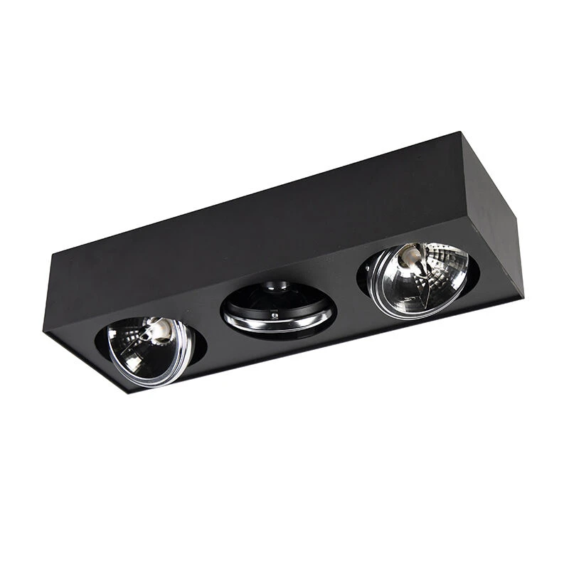 Auslauf 🎁 QAZQA Design-Spot schwarz quadratisch 3-flammig - Kaya 😀 14 Auslauf 🎁 QAZQA Design-Spot schwarz quadratisch 3-flammig - Kaya 😀 – Bild 14