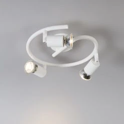 Bestpreis 🔔 QAZQA Moderne gepunktete weiße Locken – Jeany 3 ❤️ -Deckenleuchten Verkaufs-Shop 6361 93280 3