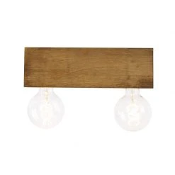 Angebote 👏 QAZQA Landdeckenstrahler Holz 2-Licht - Block ⭐ -Deckenleuchten Verkaufs-Shop 6372 103022 8
