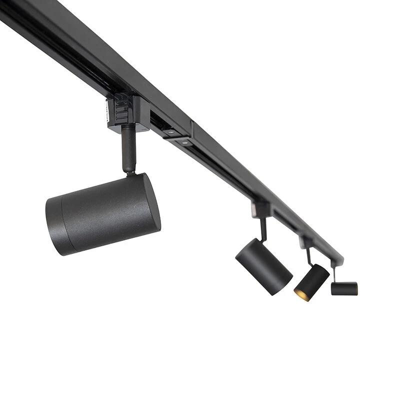 Schlussverkauf 🤩 QAZQA Modernes Schienensystem schwarz mit 14 Spots 1-phasig - Jeana ⭐ 12 Schlussverkauf 🤩 QAZQA Modernes Schienensystem schwarz mit 14 Spots 1-phasig - Jeana ⭐ – Bild 12