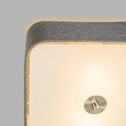 Aktion 🔥 QAZQA Deckenleuchte quadratisch grau 30 cm - Drum deluxe Jute 🧨 14 Aktion 🔥 QAZQA Deckenleuchte quadratisch grau 30 cm - Drum deluxe Jute 🧨 -Deckenleuchten Verkaufs-Shop 6395 91179 6