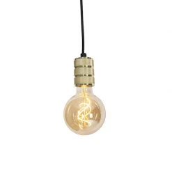 Auslauf 🤩 QAZQA Railsysteem met 3 spots en hanglamp 1-fase goud - Cavalux Jeana ✔️ -Deckenleuchten Verkaufs-Shop 6401 104853 7