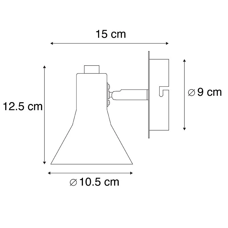 Budget ⌛ QAZQA Modernes Spot Schwarz 1-flammig - Magno 🌟 4 Budget ⌛ QAZQA Modernes Spot Schwarz 1-flammig - Magno 🌟 – Bild 4