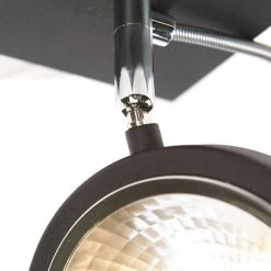 Am billigsten ⌛ QAZQA Design Spot schwarz 1-Licht verstellbar - Nox 🧨 -Deckenleuchten Verkaufs-Shop 6425 95795 4