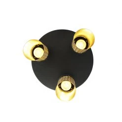 Billig 👍 QAZQA Industrielle Deckenlampe schwarz mit goldenem rundem 3-Licht - Raspi ✨ 20 Billig 👍 QAZQA Industrielle Deckenlampe schwarz mit goldenem rundem 3-Licht - Raspi ✨ -Deckenleuchten Verkaufs-Shop 6432 104452 8