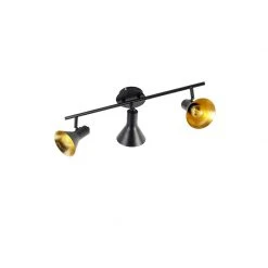 Top 10 ❤️ QAZQA Moderner Deckenspot schwarz/gold 3-Flammig - Magno 😍 -Deckenleuchten Verkaufs-Shop 6433 99073 13