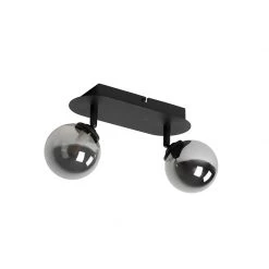 Aktion 👍 QAZQA Spot schwarz mit Rauchglas 2-Licht verstellbar - Athen 🧨 -Deckenleuchten Verkaufs-Shop 6441 103119 11