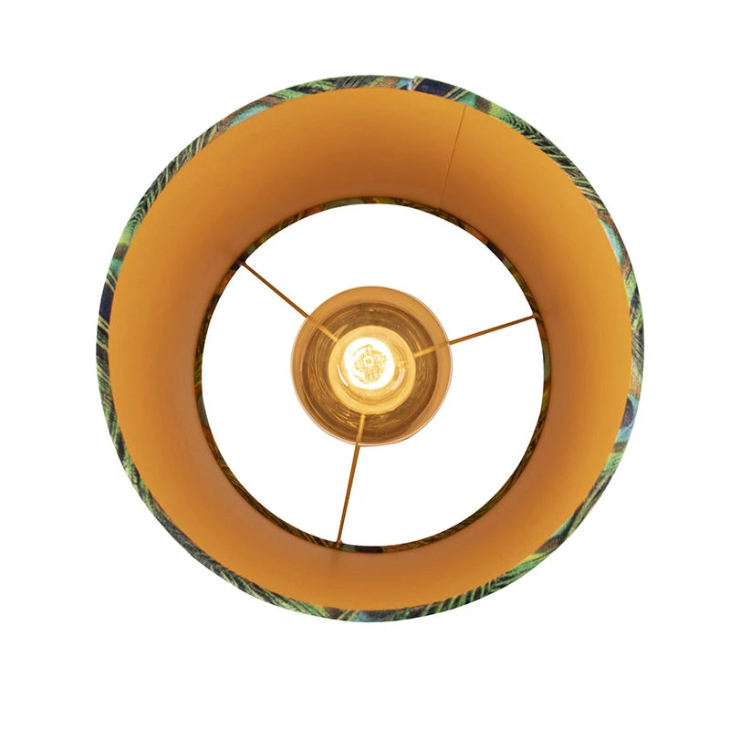 Budget 🎉 QAZQA Deckenleuchte mit Schirm Pfau/gold 25 cm - Combi schwarz 👏 6 Budget 🎉 QAZQA Deckenleuchte mit Schirm Pfau/gold 25 cm - Combi schwarz 👏 – Bild 6