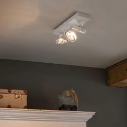 Aktion 😀 QAZQA Designspot weiß verstellbar 3-flammig inkl. LED - Go ❤️