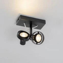 Rabatt 🌟 QAZQA Moderne spot zwart 2-lichts - Master 50 😉 -Deckenleuchten Verkaufs-Shop 6462 105410 12