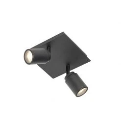 Beste Bewertungen von 🌟 QAZQA Professional Moderner Badspot schwarz quadratisch 2-flammig IP44 - Ducha 👏 -Deckenleuchten Verkaufs-Shop 6494 105234 8