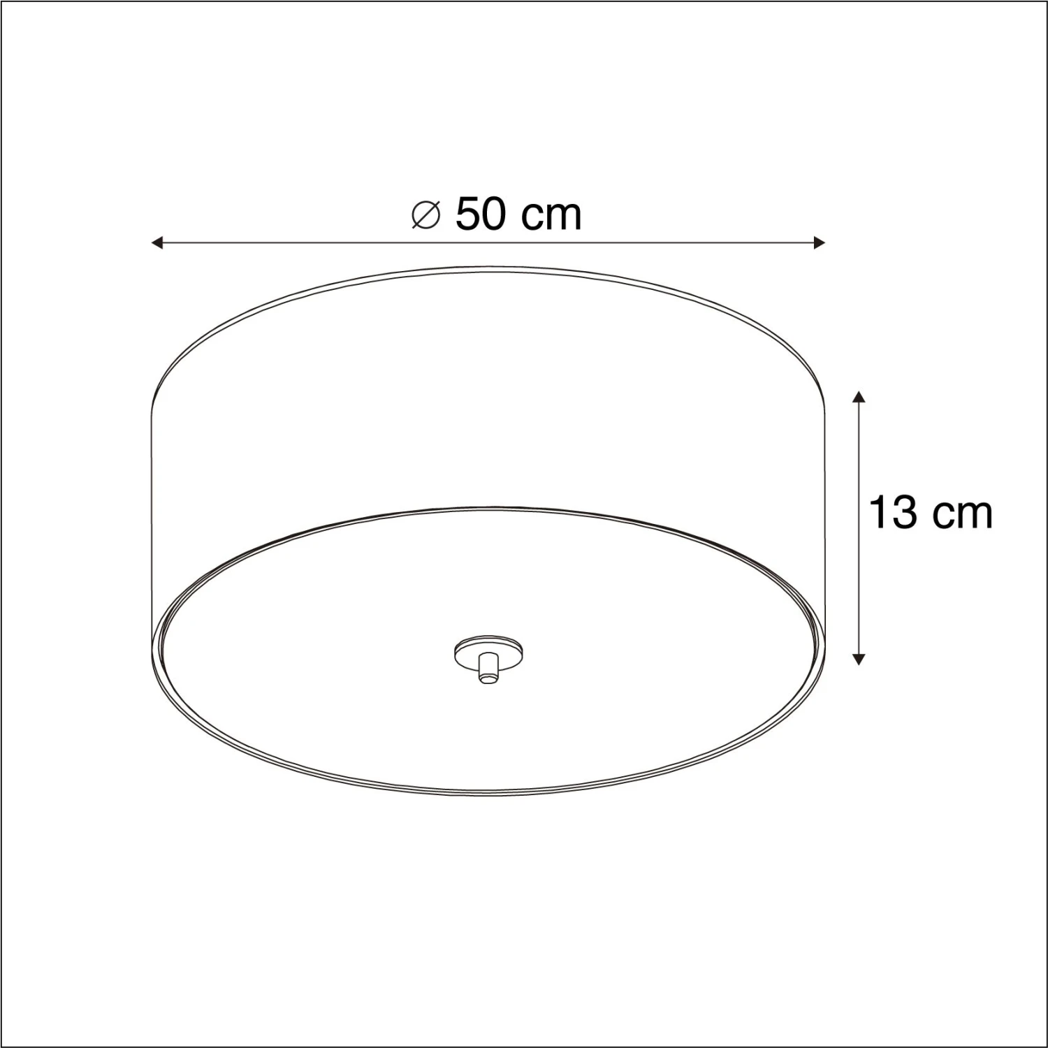 Coupon 🎁 QAZQA Country Deckenleuchte grau 50 cm - Drum 🌟 4 Coupon 🎁 QAZQA Country Deckenleuchte grau 50 cm - Drum 🌟 – Bild 4