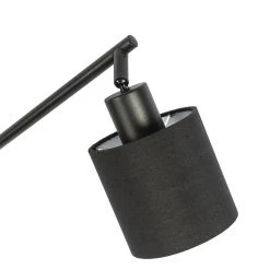 Billig 🤩 QAZQA Moderne Deckenleuchte schwarz 89,5 cm 4-Licht verstellbar - Hetta 😀 -Deckenleuchten Verkaufs-Shop 6511 102405 5