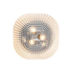 Aktion 🛒 QAZQA Klassische Deckenleuchte schwarz mit braunem Glas 40 cm IP44 - Damian 🎉 -Deckenleuchten Verkaufs-Shop 6522 104982 8