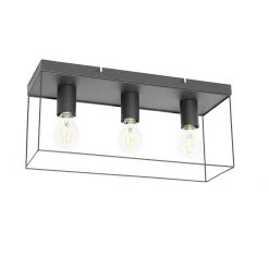 Bestpreis 🤩 QAZQA Minimalistische plafondlamp zwart 3-lichts - Kodi 🛒 -Deckenleuchten Verkaufs-Shop 6522 105601 10