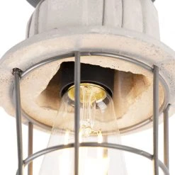 Aktion 🌟 QAZQA Industrielle Deckenleuchte Beton - Mighty 👍 -Deckenleuchten Verkaufs-Shop 6522 97853 7