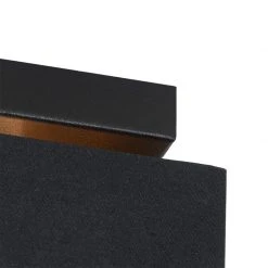 Brandneu 😍 QAZQA Moderne Deckenleuchte schwarz mit Gold - VT 1 🎉 -Deckenleuchten Verkaufs-Shop 6533 103296 6