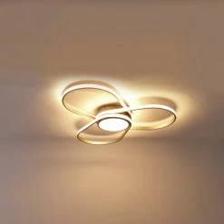 Bester Verkauf 🔔 QAZQA Design Deckenleuchte Stahl inkl. LED 3-stufig dimmbar - Spas 😉 -Deckenleuchten Verkaufs-Shop 6544 102940 11