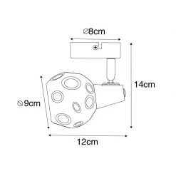 Angebote 🎉 QAZQA Art Deco Spot Gold mit Rauchglas - Vidro 😉 -Deckenleuchten Verkaufs-Shop 6546 102482 3
