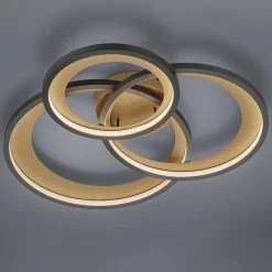 Rabatt 😉 Trio Leuchten Design plafondlamp zwart incl. LED 3-staps dimbaar - Joran 🥰 -Deckenleuchten Verkaufs-Shop 6549 105874 3