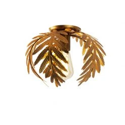 Aktion ❤️ QAZQA Vintage Smart Deckenleuchte Gold 24 cm inkl. WiFi ST64 - Botanica ✨ -Deckenleuchten Verkaufs-Shop 6552 103578 7