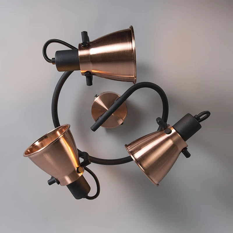 Neu ⌛ QAZQA Klassischer Punktkupfer - Jos 3 🔥 5 Neu ⌛ QAZQA Klassischer Punktkupfer - Jos 3 🔥 – Bild 5