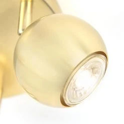 Am billigsten 👍 QAZQA Retro Rundstrahler Messing mit Deckenplatte 3 Leuchten - Gissi 🥰 -Deckenleuchten Verkaufs-Shop 6553 96506 2