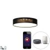 Brandneu 😉 Calex Smart plafondlamp zwart 30 cm incl. LED RGB - Taiko ⭐