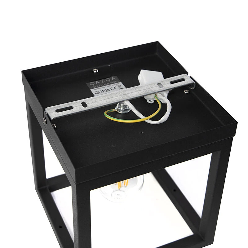 Rabatt 🔔 QAZQA Industrielle Deckenleuchte schwarz - Käfig 1 🎉 12 Rabatt 🔔 QAZQA Industrielle Deckenleuchte schwarz - Käfig 1 🎉 – Bild 12