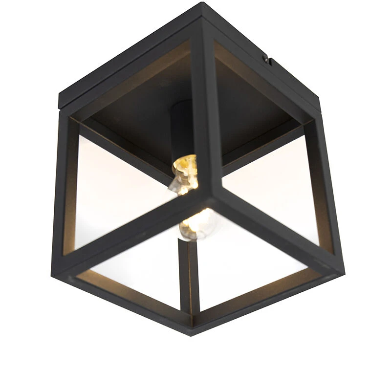 Bestpreis 😉 QAZQA Smart Industrie Deckenleuchte schwarz inkl. WiFi A60 - Käfig 1 🔔 9 Bestpreis 😉 QAZQA Smart Industrie Deckenleuchte schwarz inkl. WiFi A60 - Käfig 1 🔔 – Bild 9