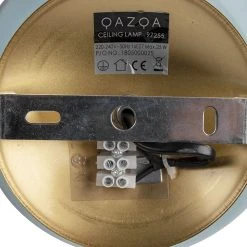 Neu 🎉 QAZQA Art Deco Deckenleuchte Messing mit blauem Glas - Pallon 👏 -Deckenleuchten Verkaufs-Shop 6576 97255 7