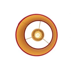 Großhandel 🔥 QAZQA Deckenleuchte mit Samtschirm rot/gold 25 cm - Combi schwarz 🎉 -Deckenleuchten Verkaufs-Shop 6576 98638 5