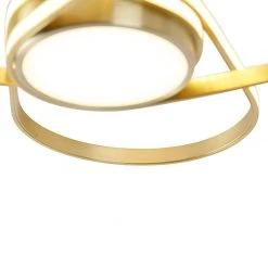 Großhandel ✨ QAZQA Design Deckenleuchte Messing inkl. LED 3-stufig dimmbar - Spas ❤️ -Deckenleuchten Verkaufs-Shop 6597 102941 5