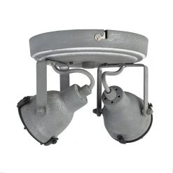 Angebote ⭐ QAZQA Robuster Spots Betonlook 2-flammig - Medox ✔️ -Deckenleuchten Verkaufs-Shop 6607 96677 8